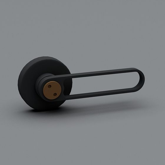 Elegant Door Handle 3D model in Modern Minimalist Style