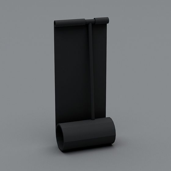 Suspended Scroll Low-Poly 3D Model for Creative Projects