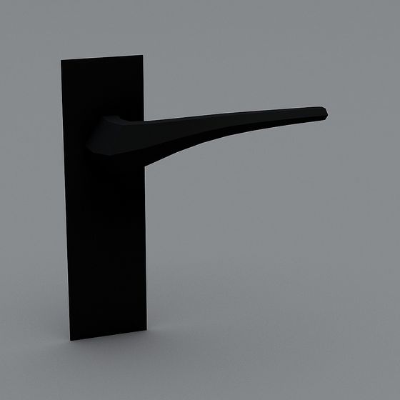 Modern Minimalist Door Handle 3D model