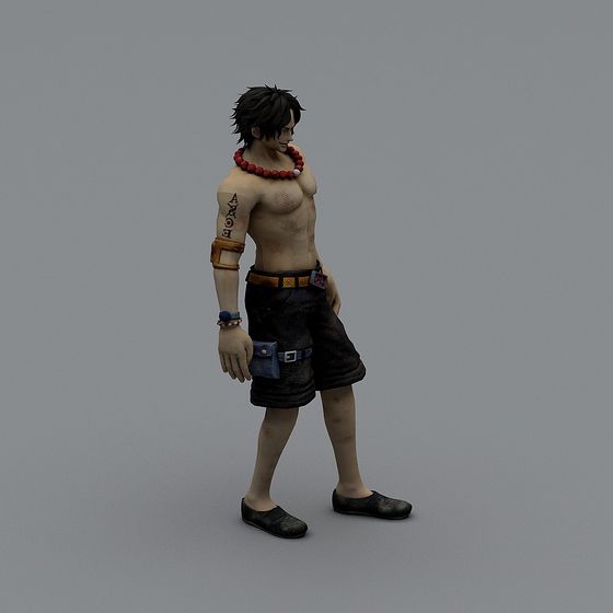 Adventure-Ready Low-Poly Character 3D model