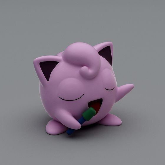 Adorable Jigglypuff 3D Model