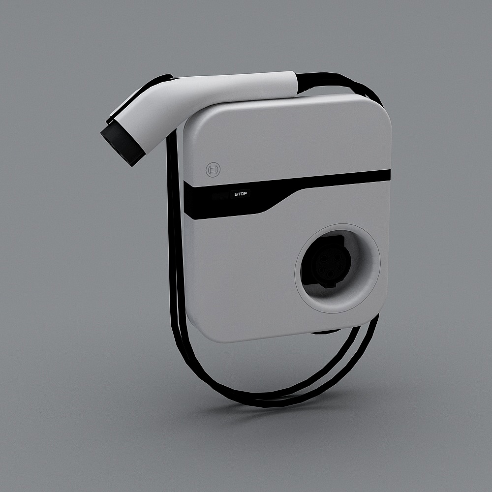 Futuristic Charging Station 3D model Design