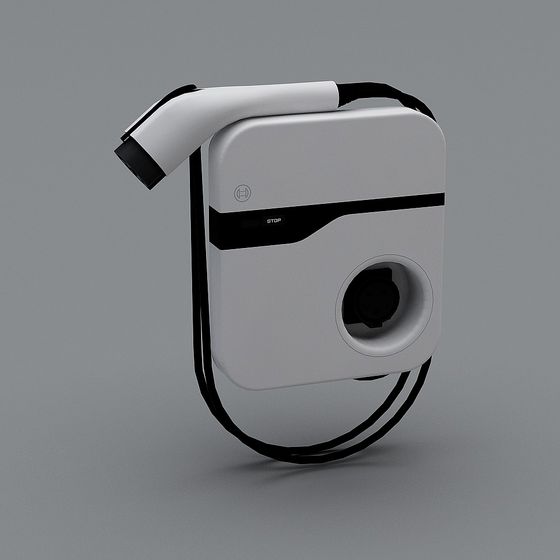 Futuristic Charging Station 3D model Design
