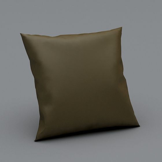 Elegant Olive Green Pillow 3D Model for Modern Interiors