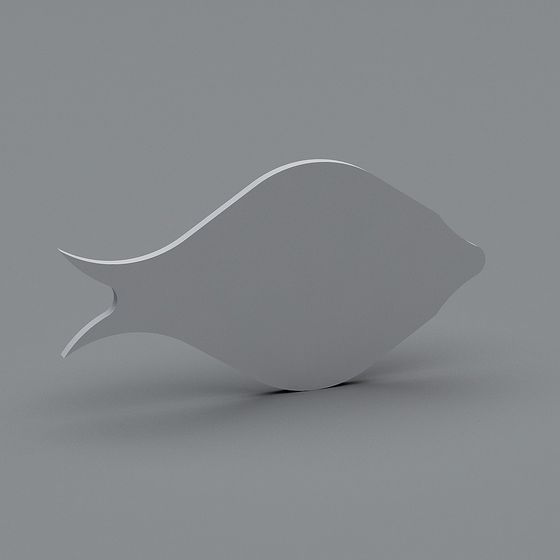 Sleek Low-Poly 3D Fish Model