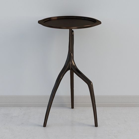 Sleek Modern Side Table 3D Model