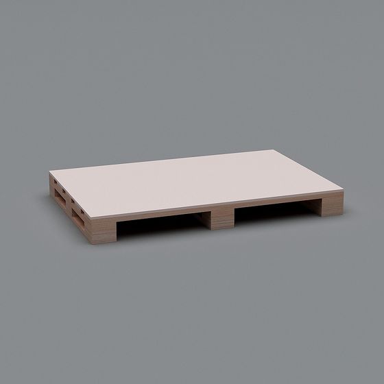 Stylish Wooden Tray 3D model for Modern Design