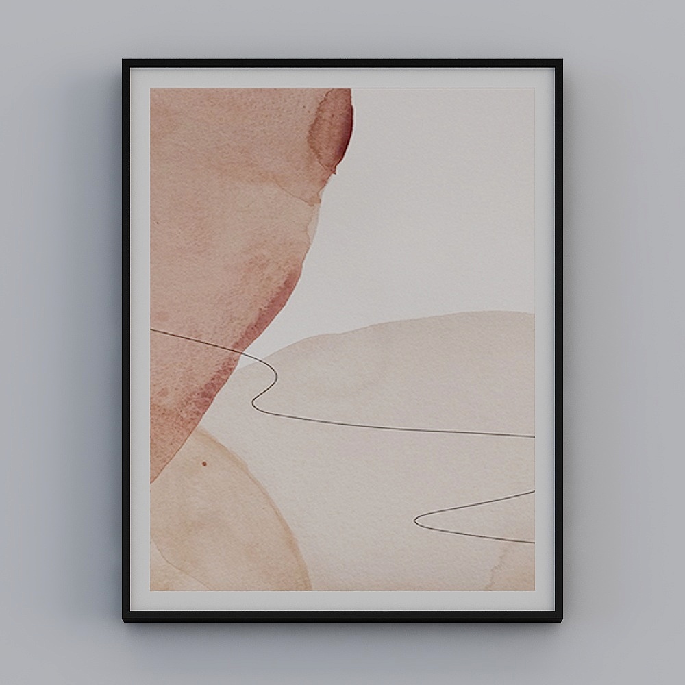 Modern Light Luxury 4 Decorative Paintings