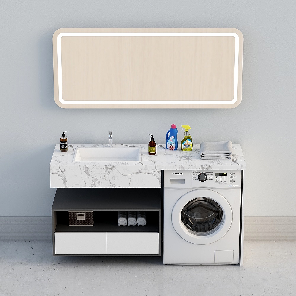Washer cabinet