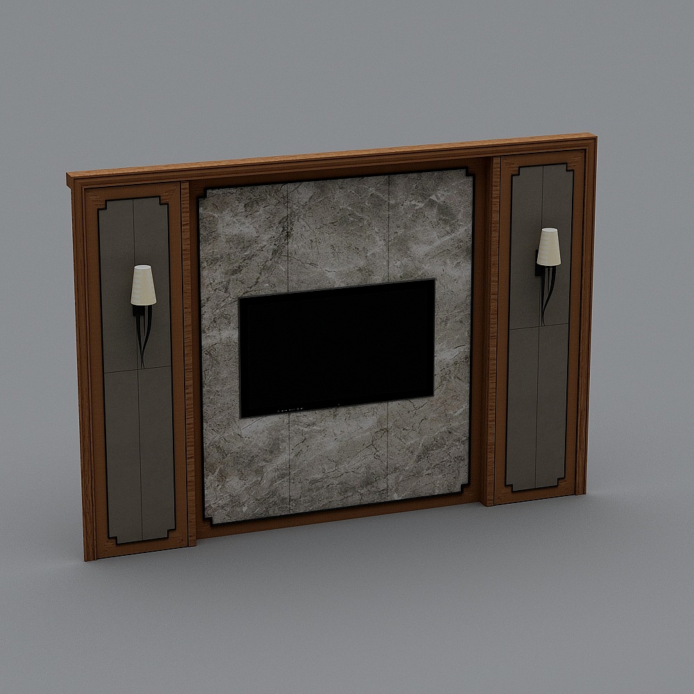 Neo-Chinese background wall