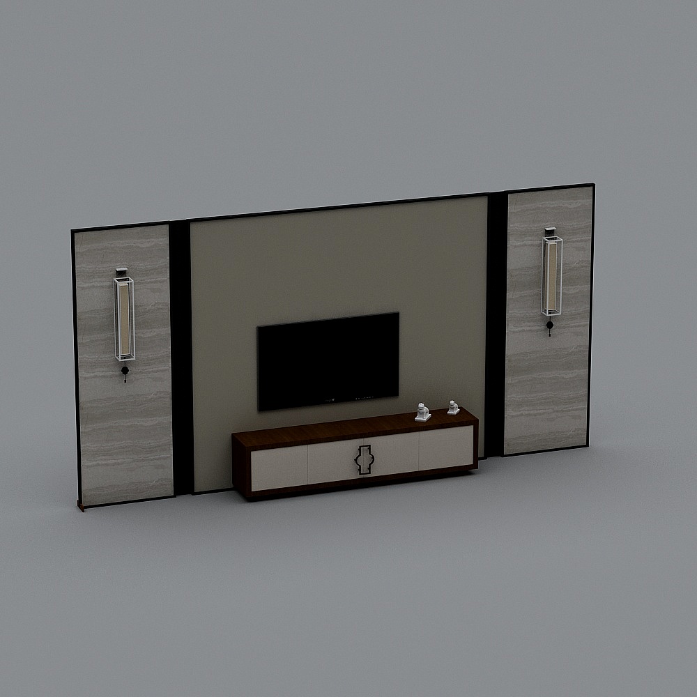 Neo-Chinese background wall