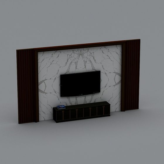 Stylish 3D Model TV Wall for Modern Interiors