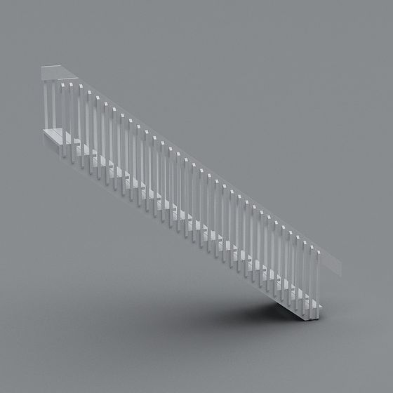 Stylish Low-Poly Staircase 3D model