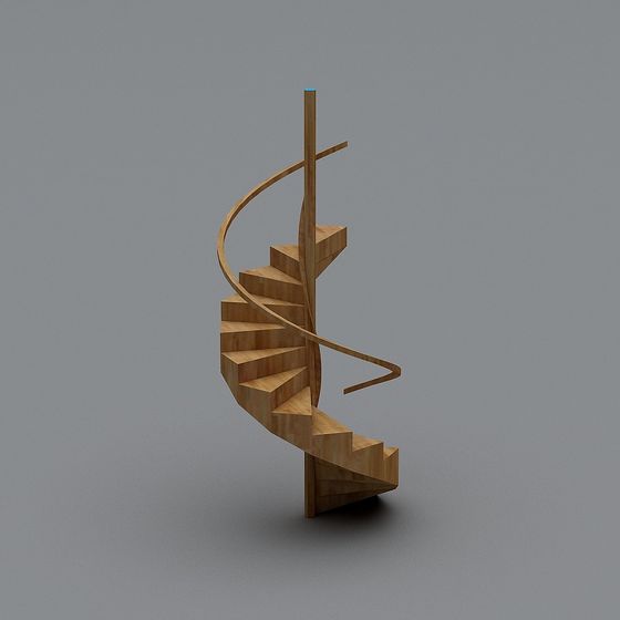 Unique Low-Poly Staircase 3D model
