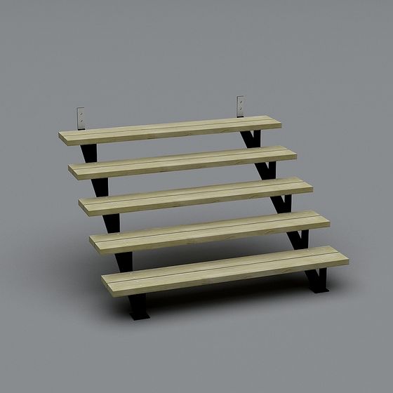 Wooden Viewing Platform 3D model