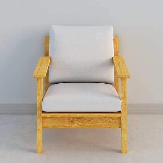 Cozy Lounge Chair 3D model for Modern Interiors