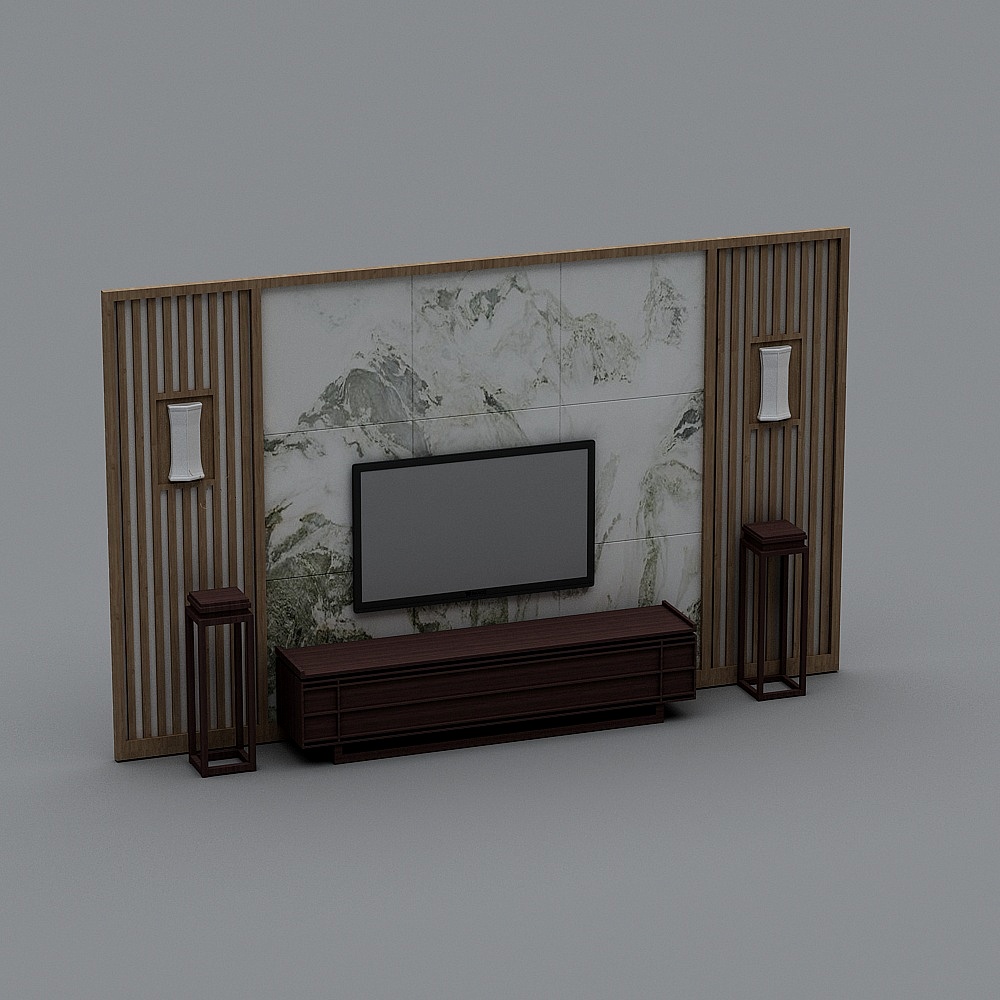 Elegant Low-Poly High-Detail 3D Model for Modern Interiors