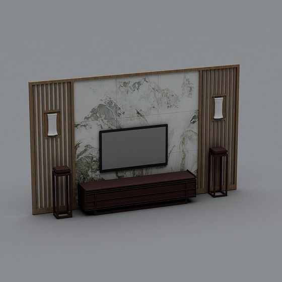 Elegant Low-Poly High-Detail 3D Model for Modern Interiors