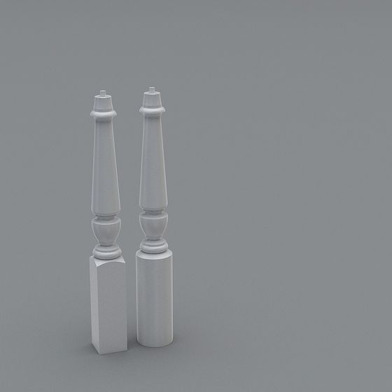 Column Decoration Low-Poly 3D Model