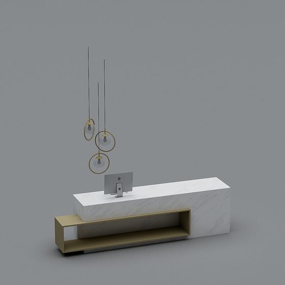 Urban Office Desk 3D model