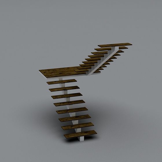 Unique Low-Polygon Staircase 3D model
