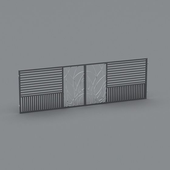 Stylish Urban Gate 3D Model for Creative Projects