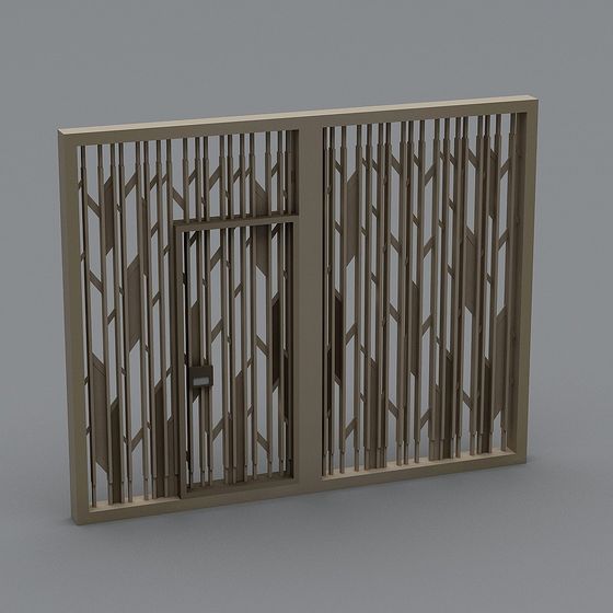 Urban Iron Gate 3D model