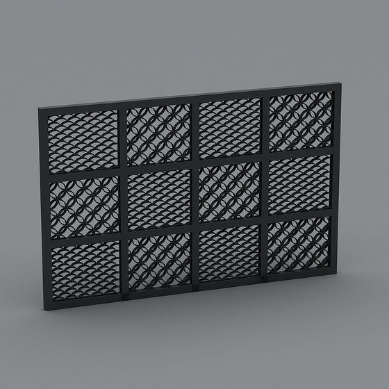 Geometric Window 3D model for Creative Spaces