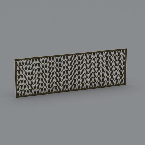 Unique Geometric Metal Panel 3D model