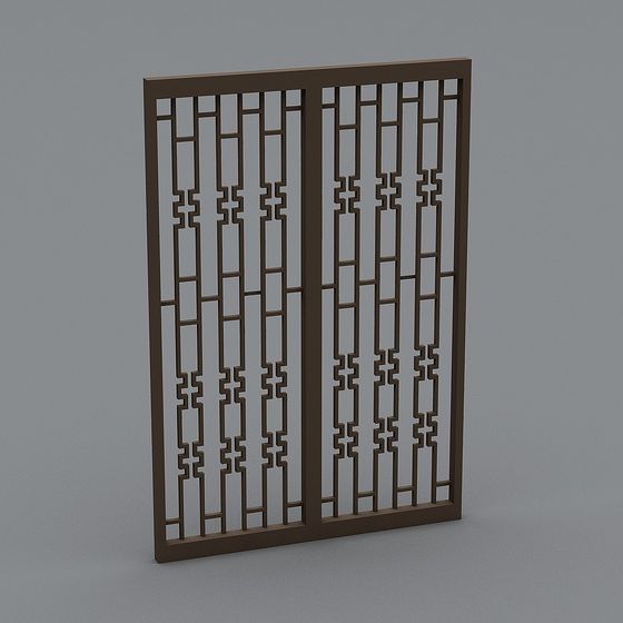 Lattice Screen Low-Poly 3D Model