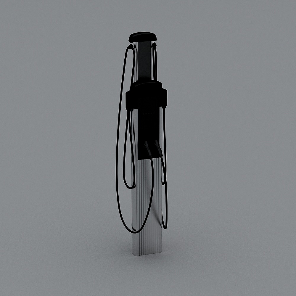 Sleek Charging Station 3D model for Sustainable Design