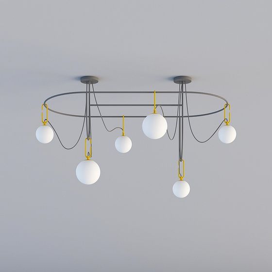Modern Minimalist 3D Lighting Fixture