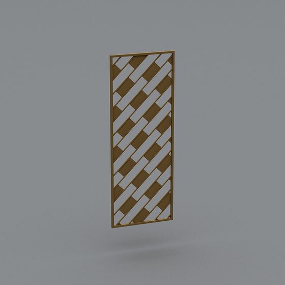 Geometric Low-Polygon Decorative Screen 3D model