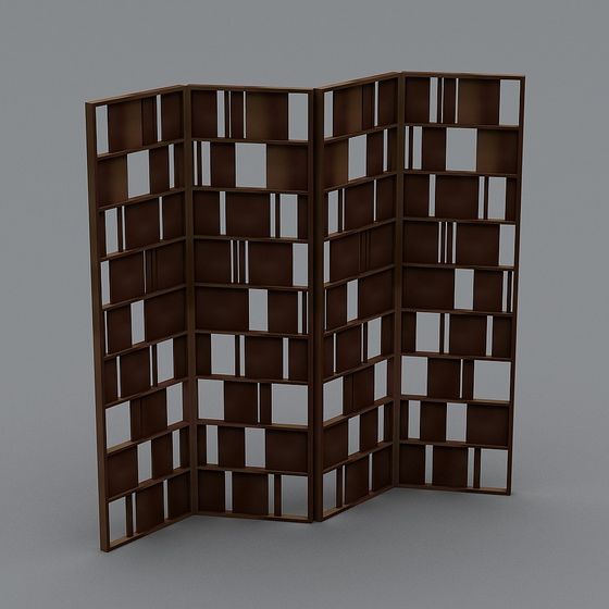 Elegant Fan Shelf 3D model for Modern Design