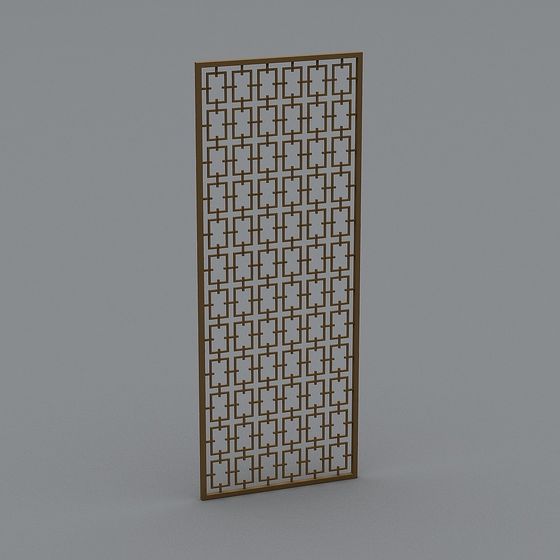 Elegant Low-Polygon 3D Model Screen Divider