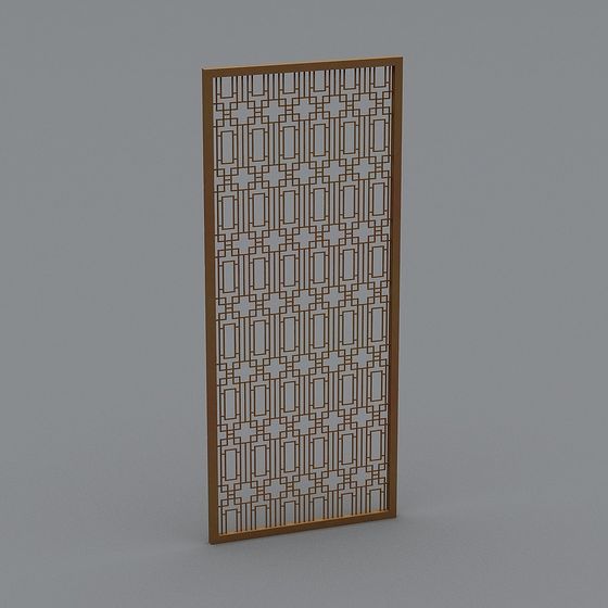 Elegant Geometric Screen 3D model