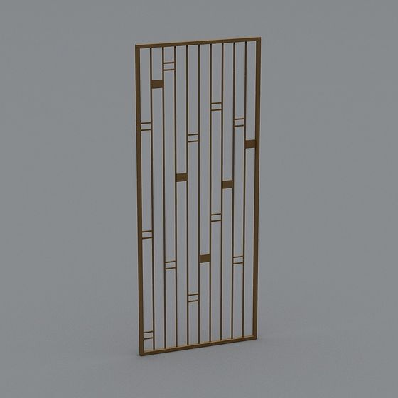 Geometric Gate 3D model for Contemporary Spaces
