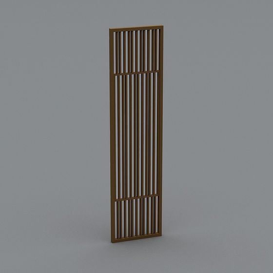 Elegant Low-Poly Decorative Screen 3D model