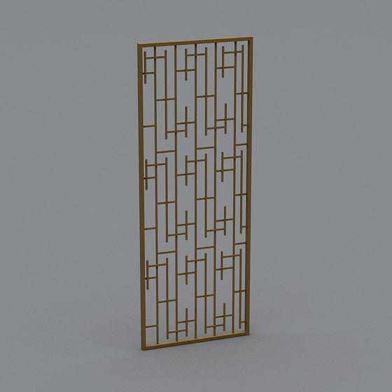 Golden Lattice Screen 3D model