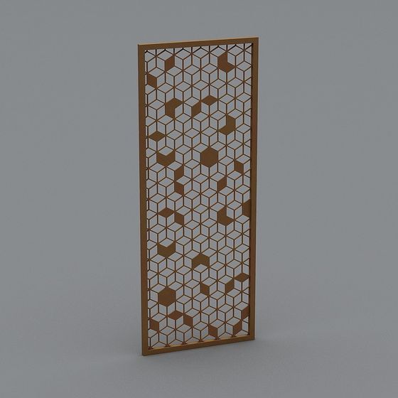 Stylish Honeycomb Screen 3D model for Creative Projects