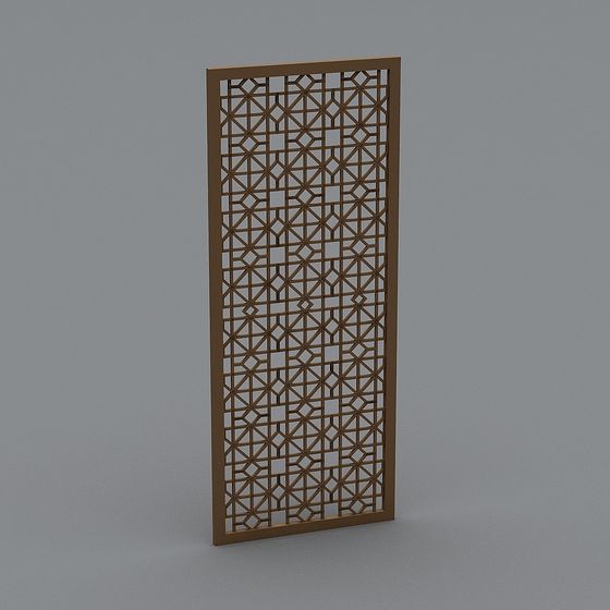 Lattice Screen Low-Poly 3D Model Design