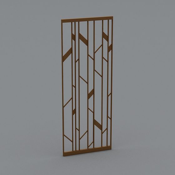 Metal Grille Partition 3D model