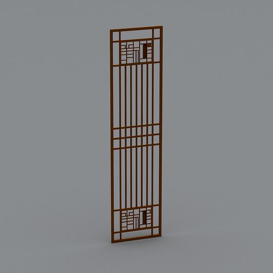 Elegant Low-Polygon Screen 3D model