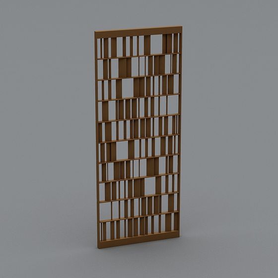 Elegant Low-Polygon Bookshelf 3D model