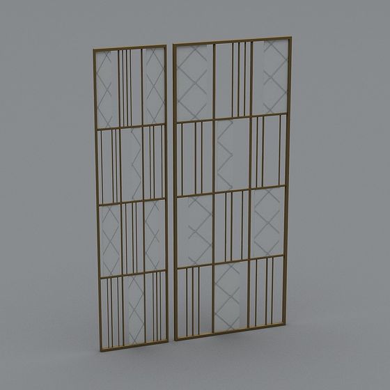 Golden Lattice Screen 3D model