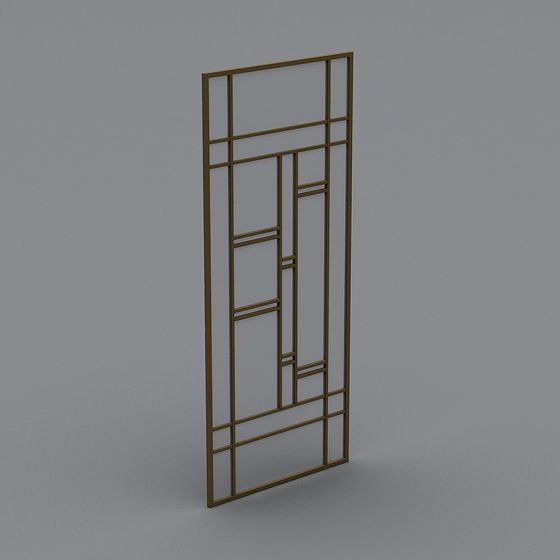 Elegant Geometric Screen 3D model