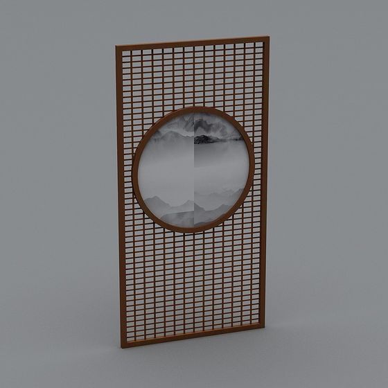 Elegant Low-Poly Screen 3D model Inspired by Nature