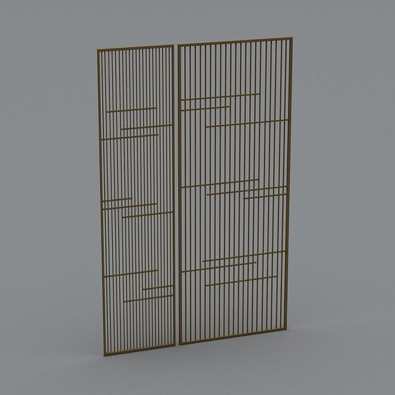 Golden Lattice Screen 3D model
