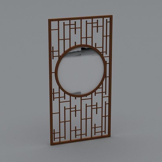 Stylish Oriental-Themed 3D Model for Contemporary Spaces