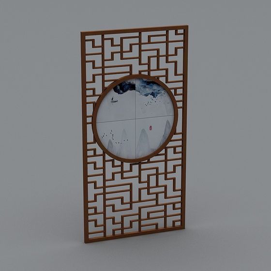 Elegant Low-Polygon Screen 3D Model